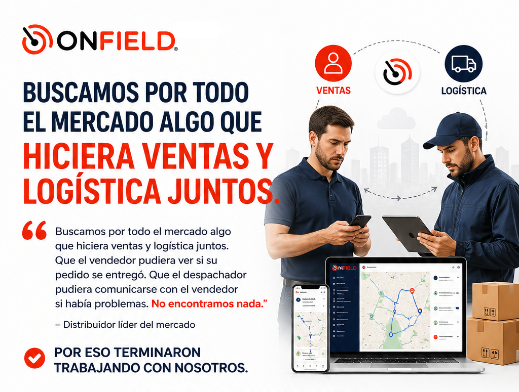 Buscamos por todo el mercado algo que hiciera ventas y logística juntos. No encontramos nada.