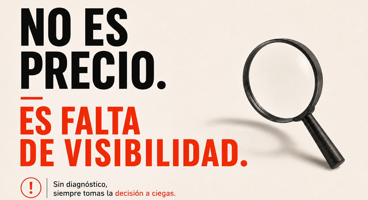 Cuando bajan las ventas, la única reacción es bajar precios. El problema de no tener diagnóstico.