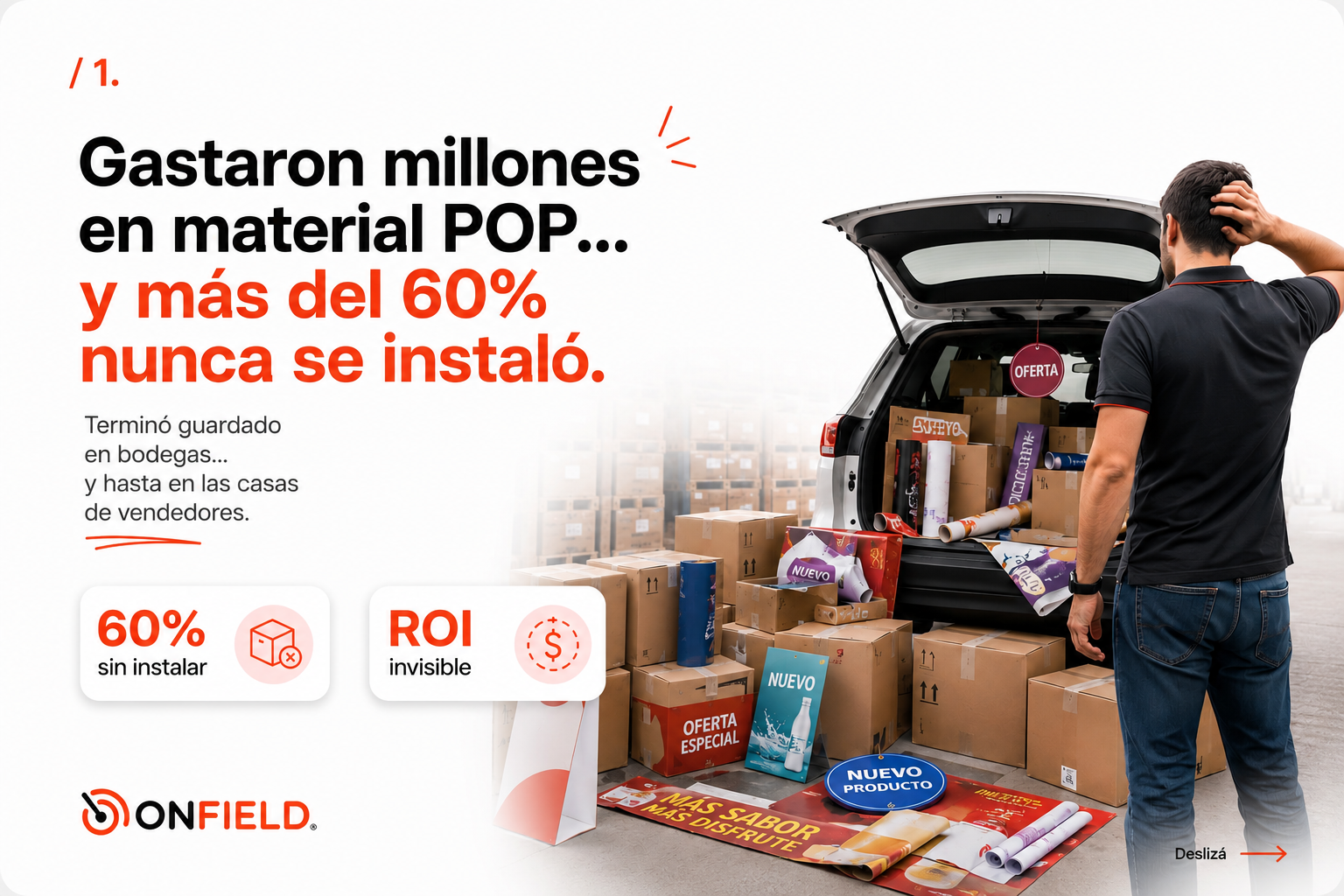 El material POP que costó millones y nadie instaló.