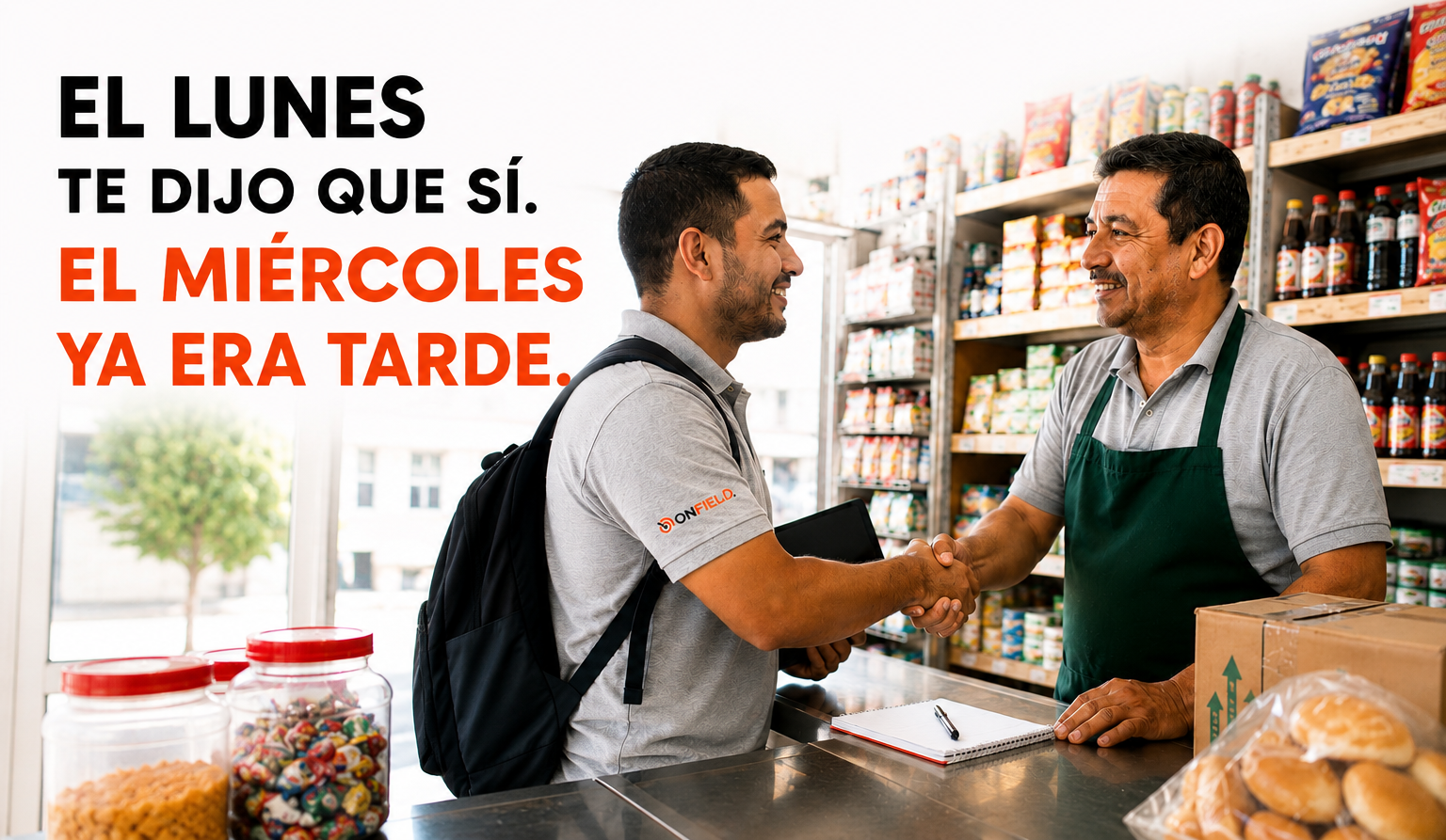 El vendedor vende feliz. Logística rechaza. Nadie se entera.