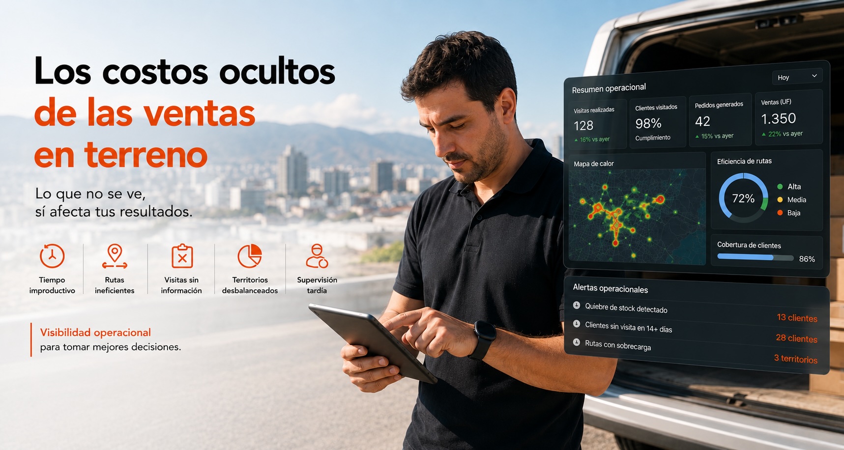 Los costos ocultos de las ventas en terreno: por qué vender más no siempre significa operar mejor